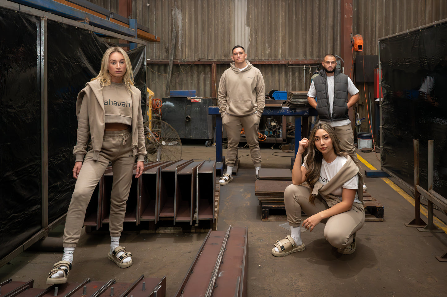 Mens Oversized Hoodie - Camel