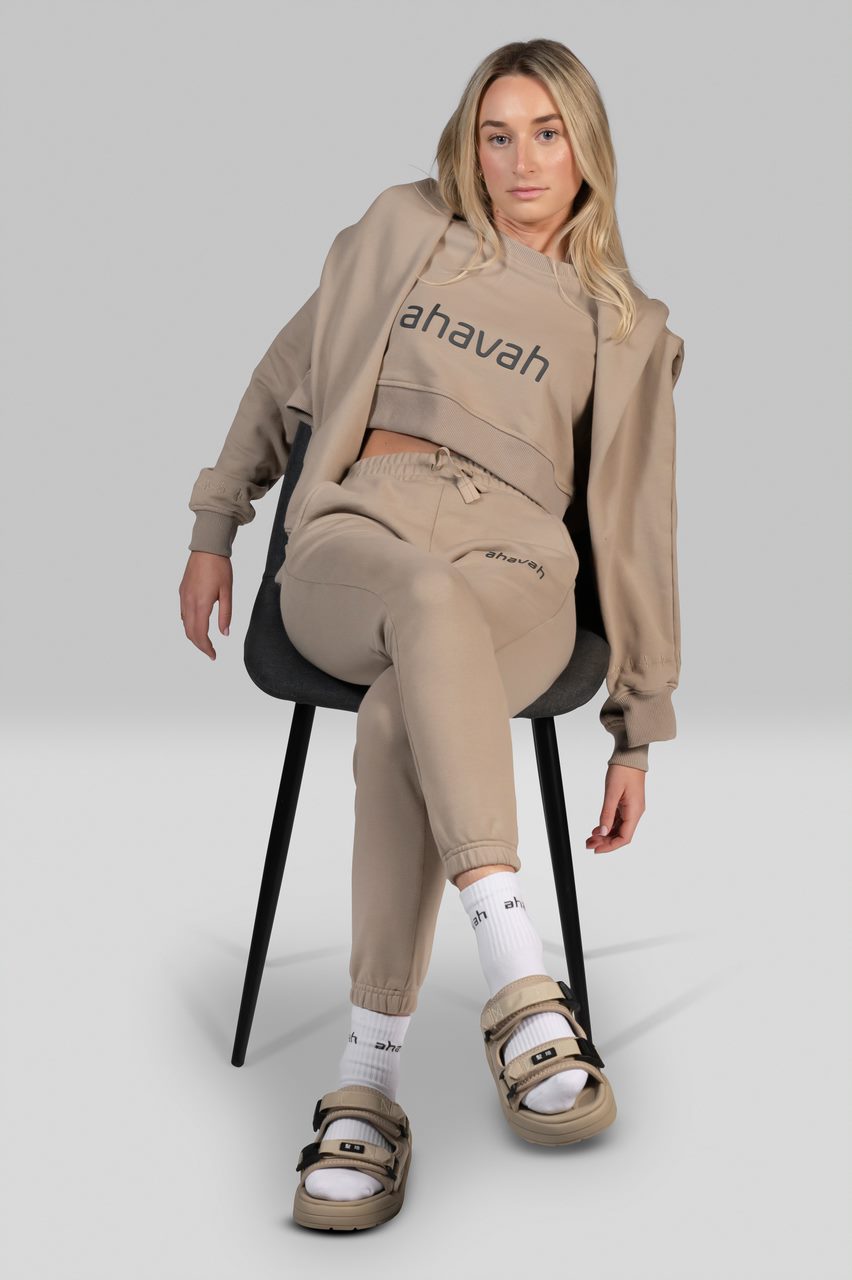 Womens Sweatpants - Camel