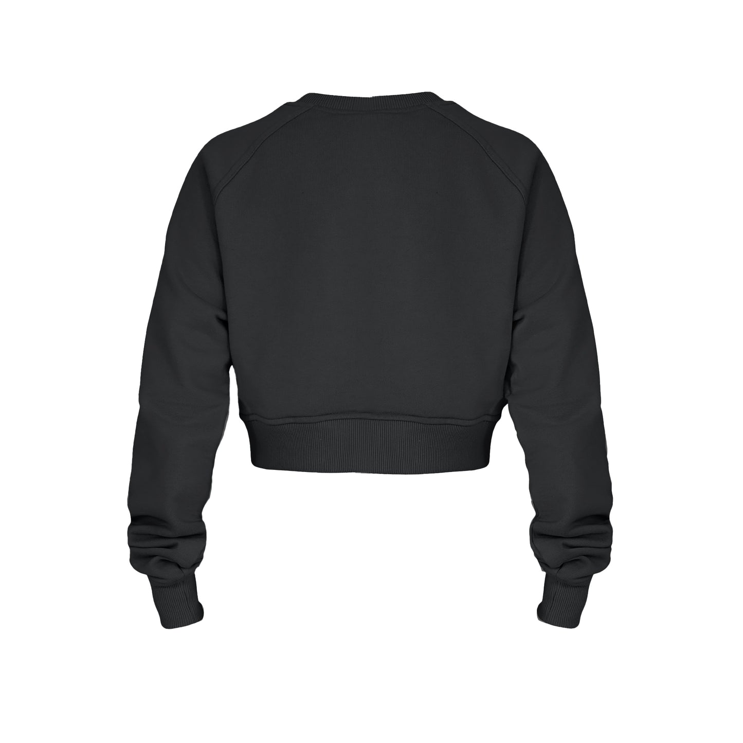 Womens Cropped Crew - Black