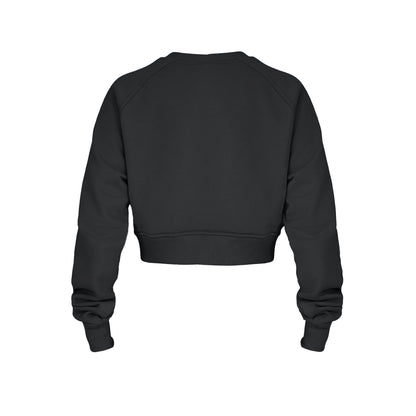 Womens Cropped Crew - Black