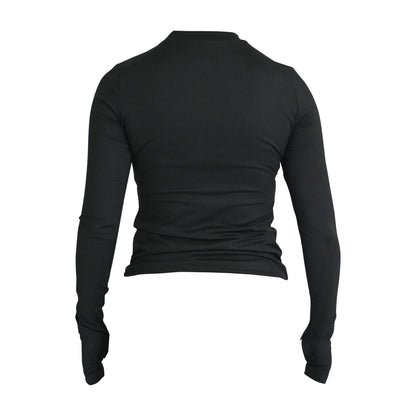 Womens Long Sleeve Top - Black