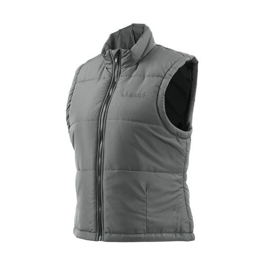 Womens Puffer Vest - Gun Metal