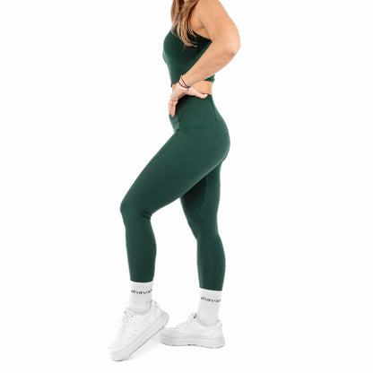 Booty Sculpting Leggings - Hunter Green