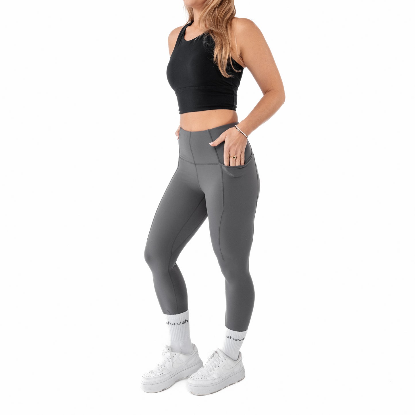 Booty Sculpting Leggings - Plum Grey