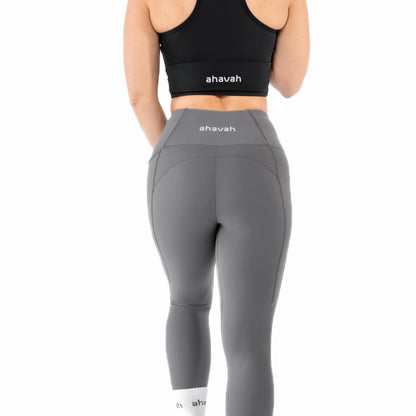 Booty Sculpting Leggings - Plum Grey