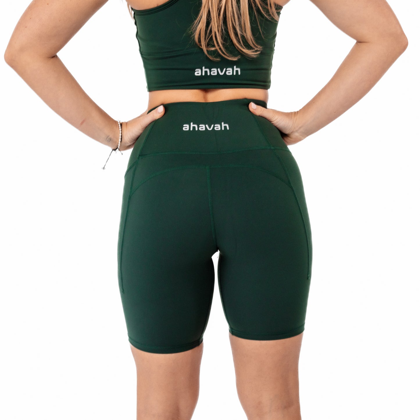 Booty Sculpting Bike Shorts - Hunter Green