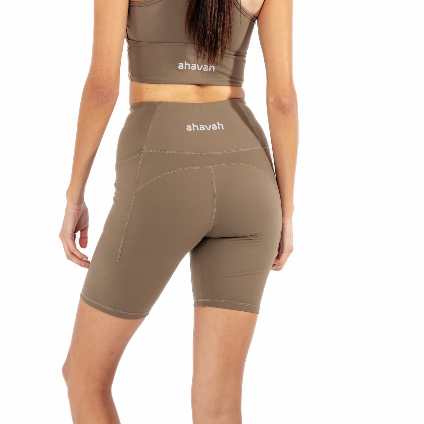 Booty Sculpting Bike Shorts - Walnut