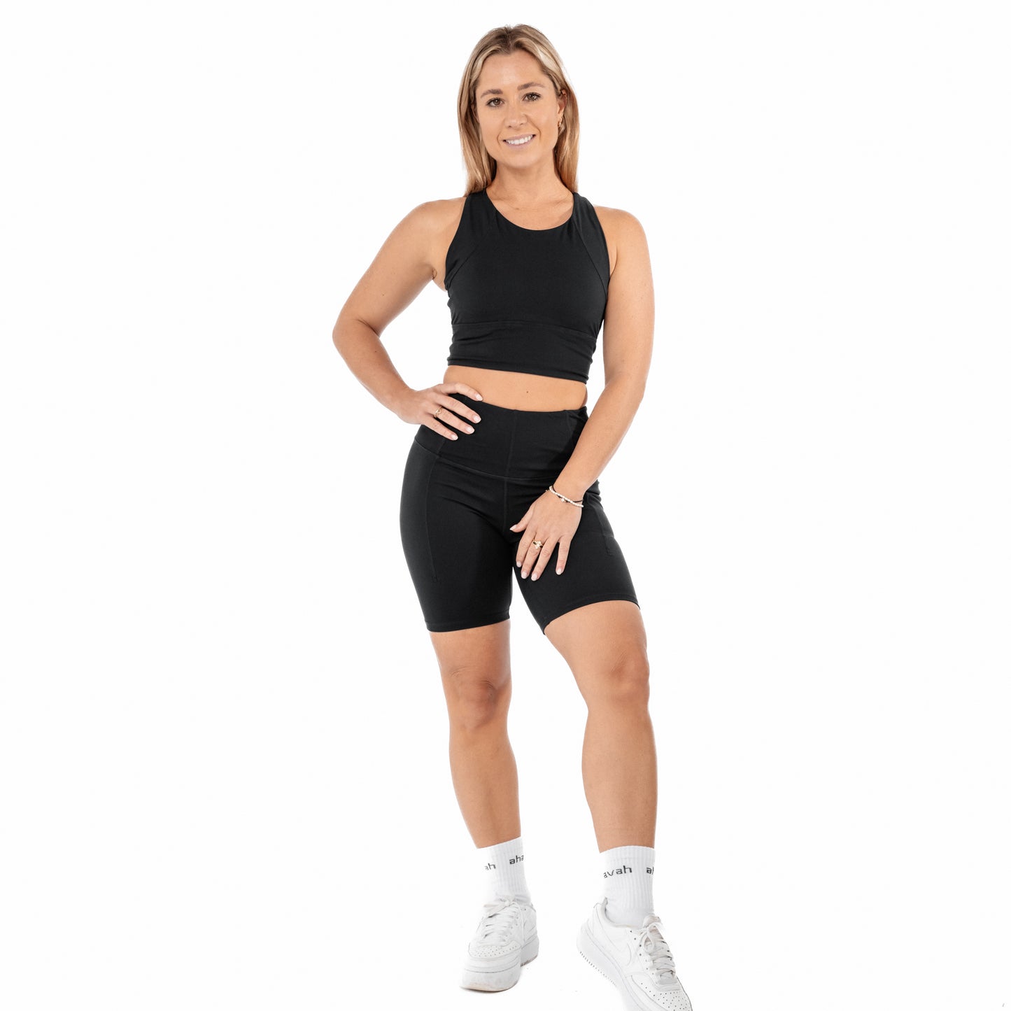 Booty Sculpting Bike Shorts - Black