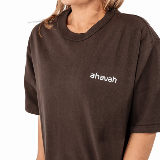 Oversized Unisex T-Shirt Chocolate